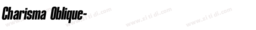 Charisma Oblique字体转换